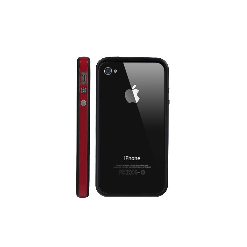 Bumper iPhone 4 4S - Rojo Negro