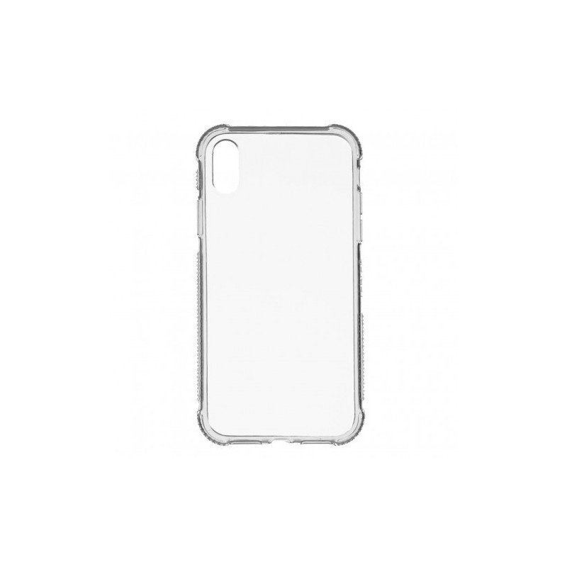 Funda compatible con iPhone Xs/iPhone X, diseño transparente, carcasa  rígida de plástico transparente con carcasa protectora de TPU suave para  iPhone