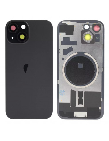 Tapa Trasera iPhone 15 (Negro) (Lente Cristal de Zafiro) (OEM)